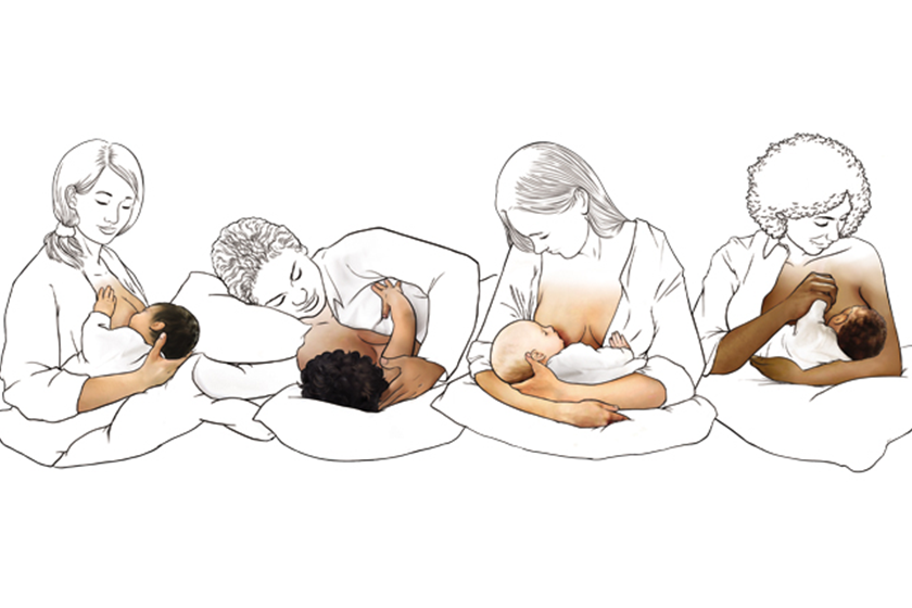 Les différentes positions pour allaiter un bébé
